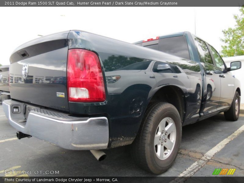 Hunter Green Pearl / Dark Slate Gray/Medium Graystone 2011 Dodge Ram 1500 SLT Quad Cab