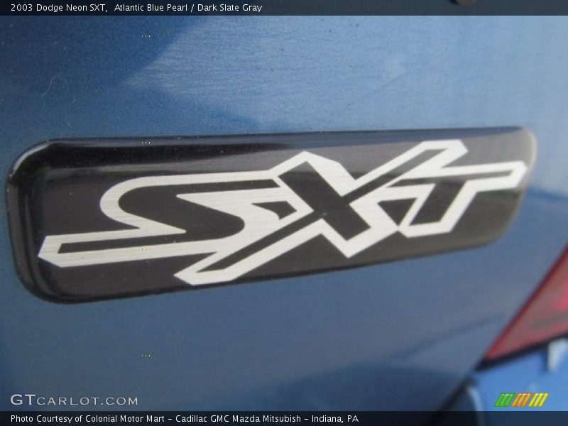 Atlantic Blue Pearl / Dark Slate Gray 2003 Dodge Neon SXT