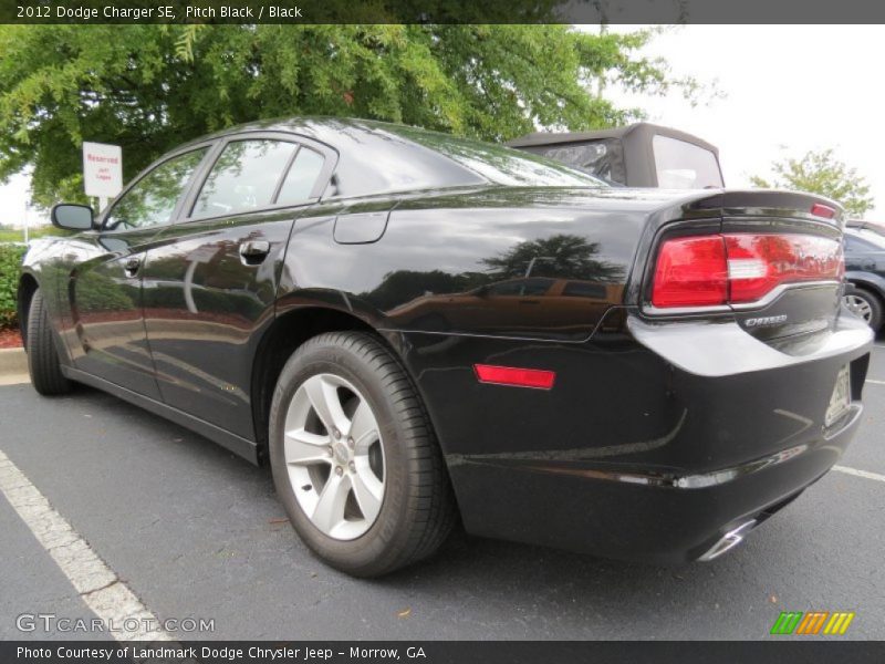 Pitch Black / Black 2012 Dodge Charger SE