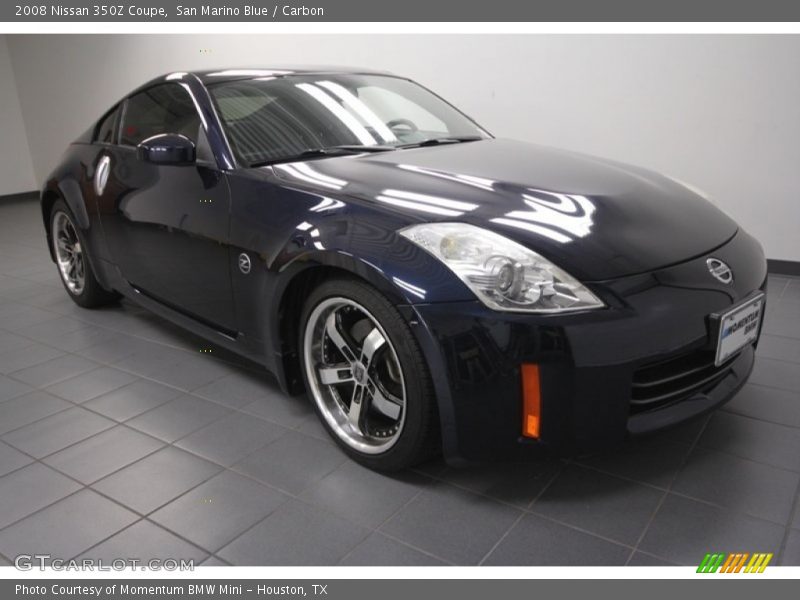 San Marino Blue / Carbon 2008 Nissan 350Z Coupe