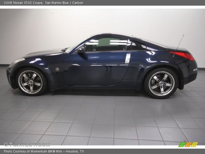 San Marino Blue / Carbon 2008 Nissan 350Z Coupe
