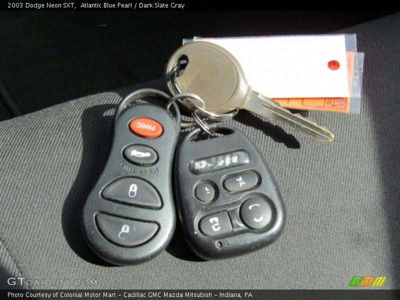 Atlantic Blue Pearl / Dark Slate Gray 2003 Dodge Neon SXT
