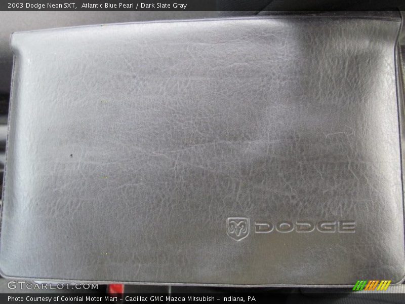 Atlantic Blue Pearl / Dark Slate Gray 2003 Dodge Neon SXT