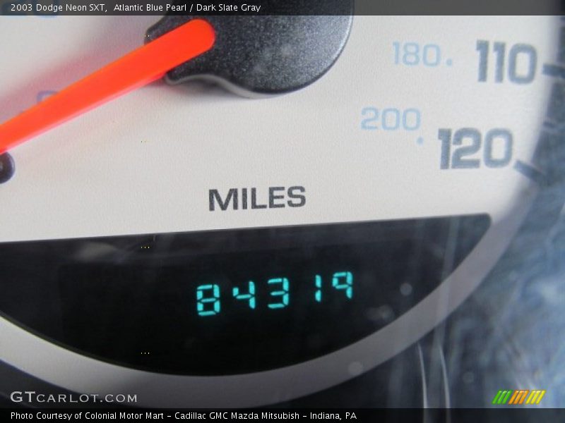 Atlantic Blue Pearl / Dark Slate Gray 2003 Dodge Neon SXT