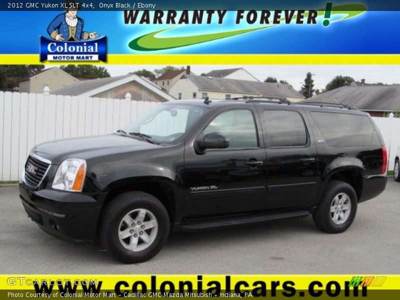 Onyx Black / Ebony 2012 GMC Yukon XL SLT 4x4