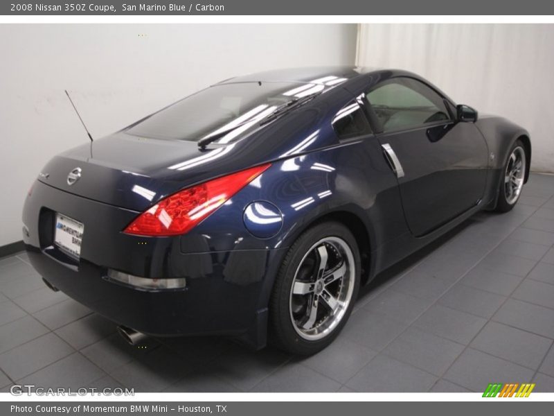 San Marino Blue / Carbon 2008 Nissan 350Z Coupe