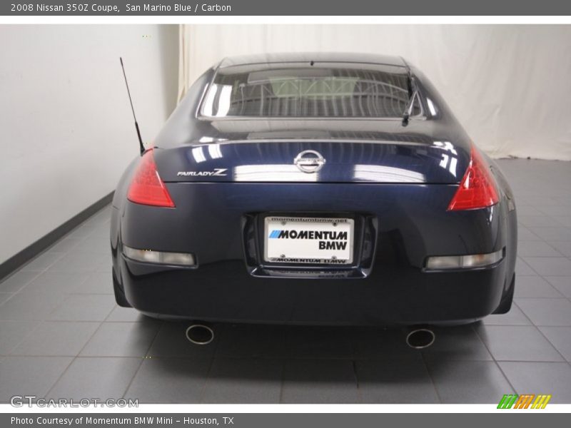 San Marino Blue / Carbon 2008 Nissan 350Z Coupe