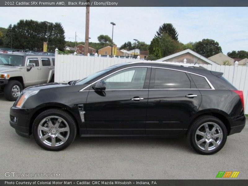 Black Raven / Ebony/Ebony 2012 Cadillac SRX Premium AWD
