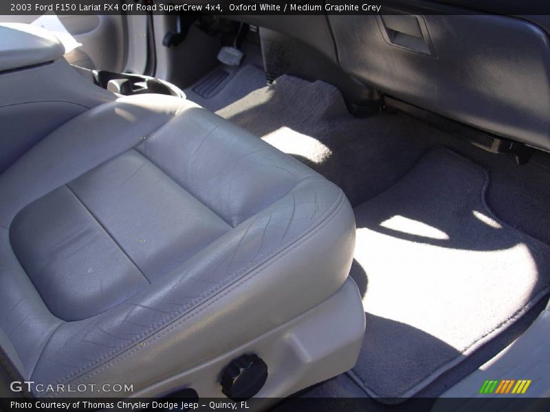 Oxford White / Medium Graphite Grey 2003 Ford F150 Lariat FX4 Off Road SuperCrew 4x4
