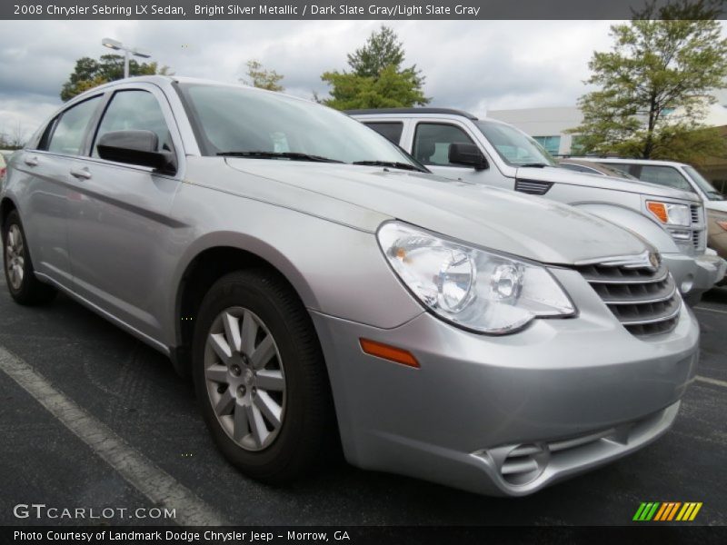 Bright Silver Metallic / Dark Slate Gray/Light Slate Gray 2008 Chrysler Sebring LX Sedan