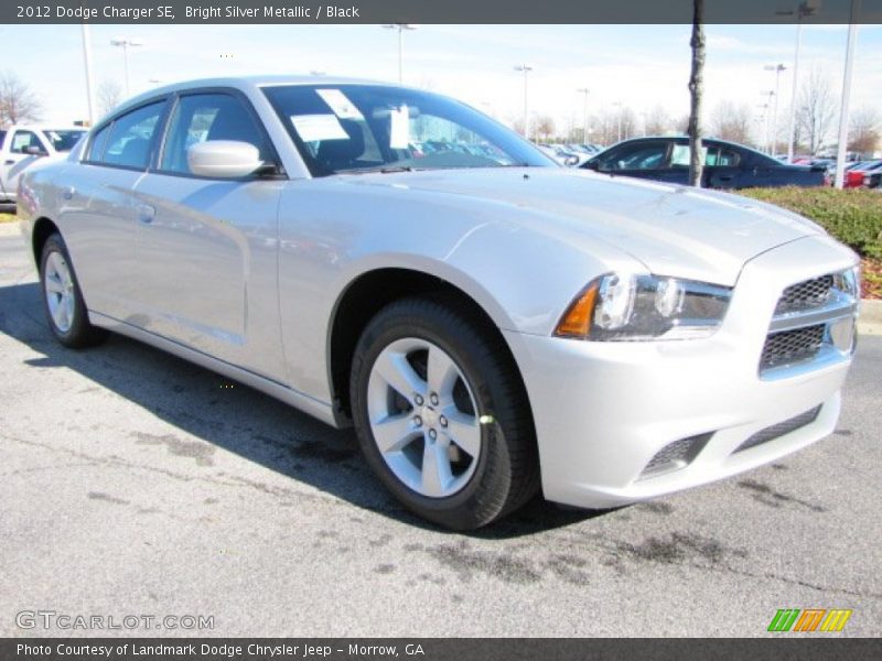 Bright Silver Metallic / Black 2012 Dodge Charger SE