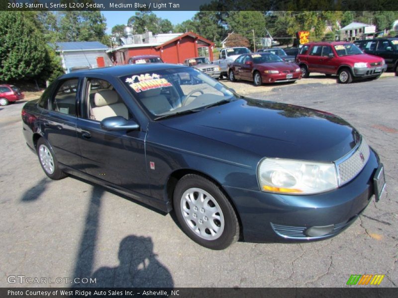 Medium Blue / Light Tan 2003 Saturn L Series L200 Sedan