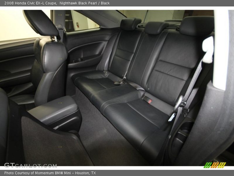 Nighthawk Black Pearl / Black 2008 Honda Civic EX-L Coupe