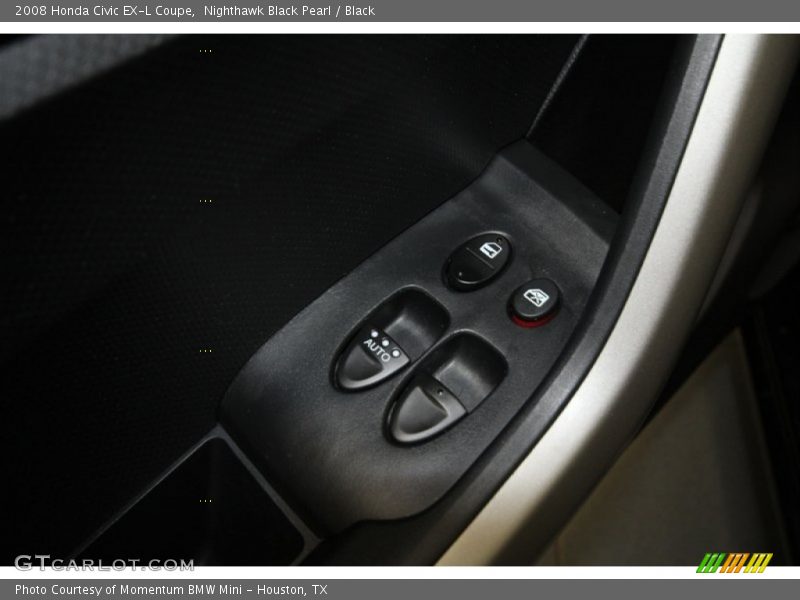 Nighthawk Black Pearl / Black 2008 Honda Civic EX-L Coupe