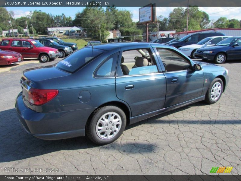 Medium Blue / Light Tan 2003 Saturn L Series L200 Sedan