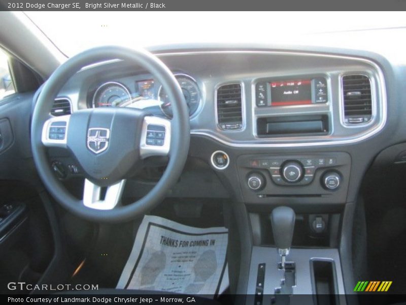 Bright Silver Metallic / Black 2012 Dodge Charger SE