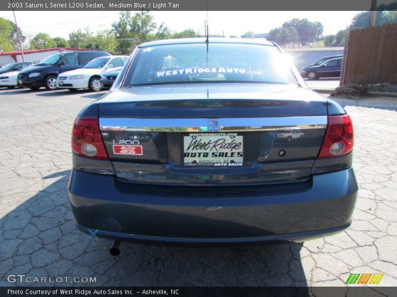 Medium Blue / Light Tan 2003 Saturn L Series L200 Sedan