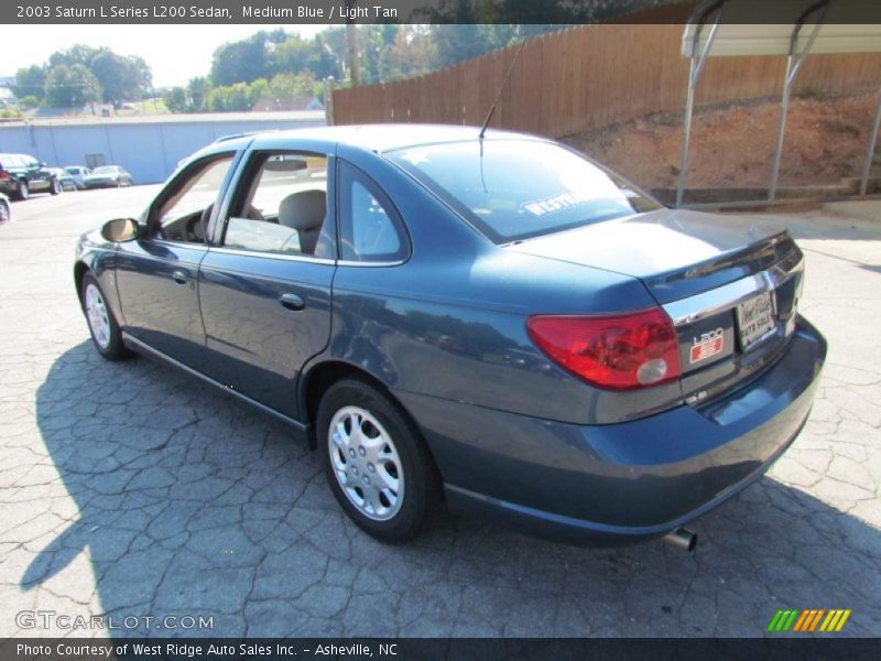 Medium Blue / Light Tan 2003 Saturn L Series L200 Sedan