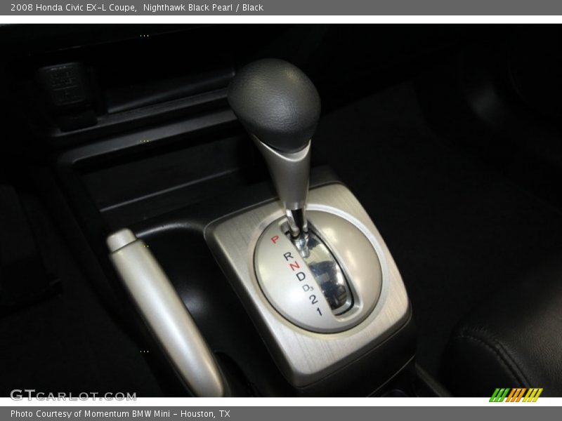 Nighthawk Black Pearl / Black 2008 Honda Civic EX-L Coupe