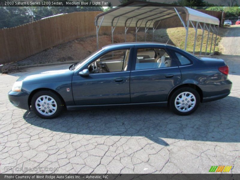 Medium Blue / Light Tan 2003 Saturn L Series L200 Sedan