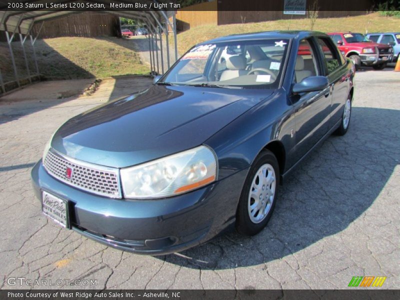 Medium Blue / Light Tan 2003 Saturn L Series L200 Sedan