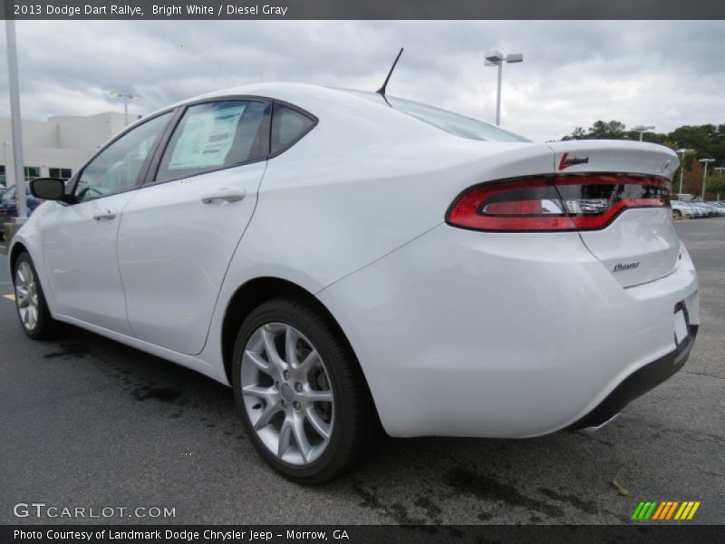 Bright White / Diesel Gray 2013 Dodge Dart Rallye