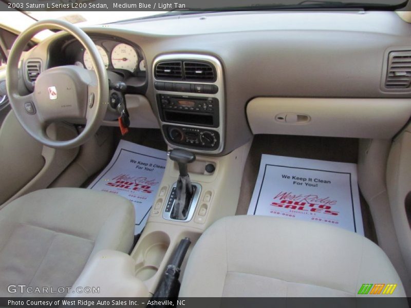 Medium Blue / Light Tan 2003 Saturn L Series L200 Sedan