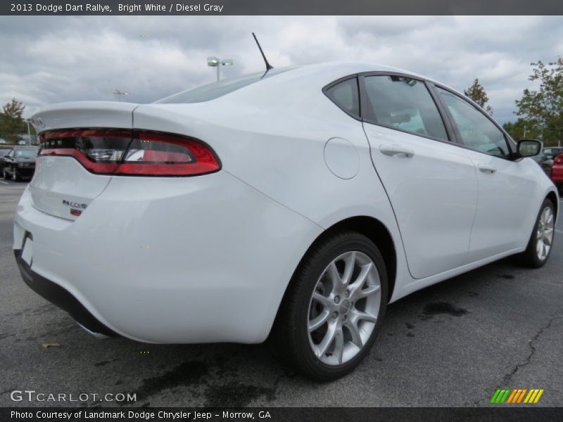 Bright White / Diesel Gray 2013 Dodge Dart Rallye