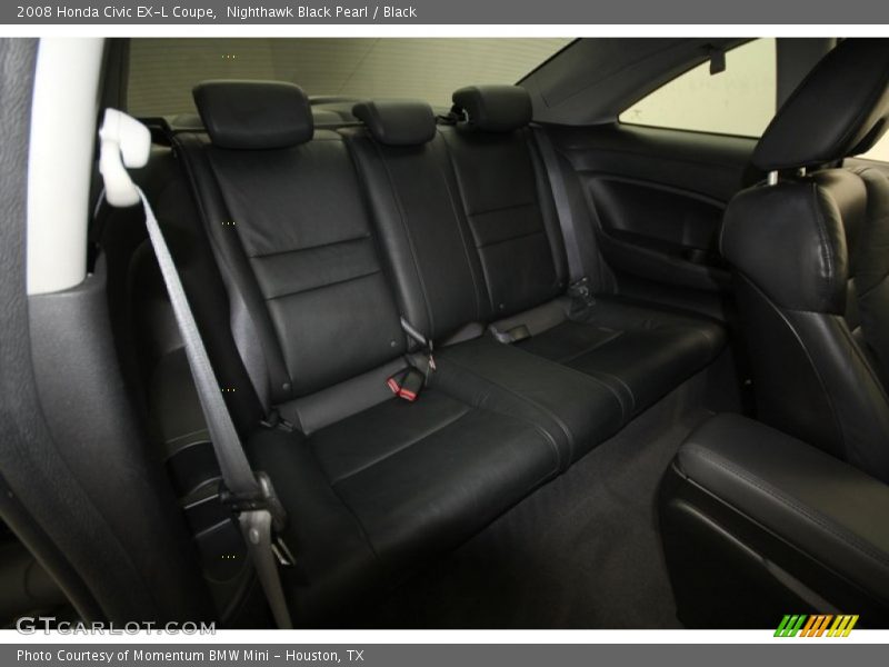 Nighthawk Black Pearl / Black 2008 Honda Civic EX-L Coupe
