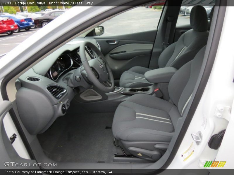 Bright White / Diesel Gray 2013 Dodge Dart Rallye