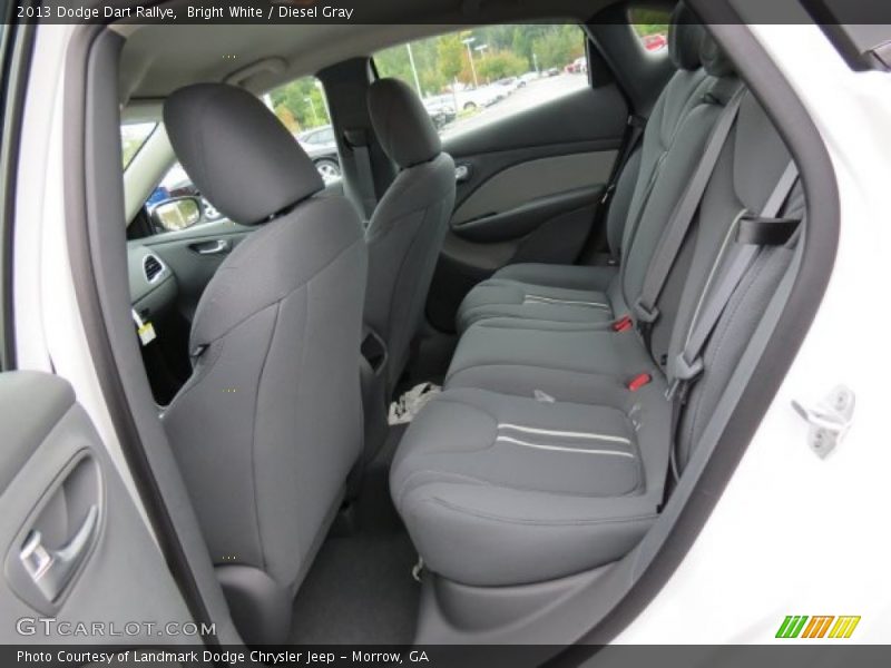 Bright White / Diesel Gray 2013 Dodge Dart Rallye
