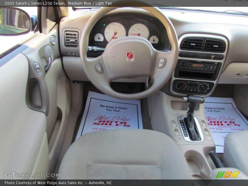 Medium Blue / Light Tan 2003 Saturn L Series L200 Sedan