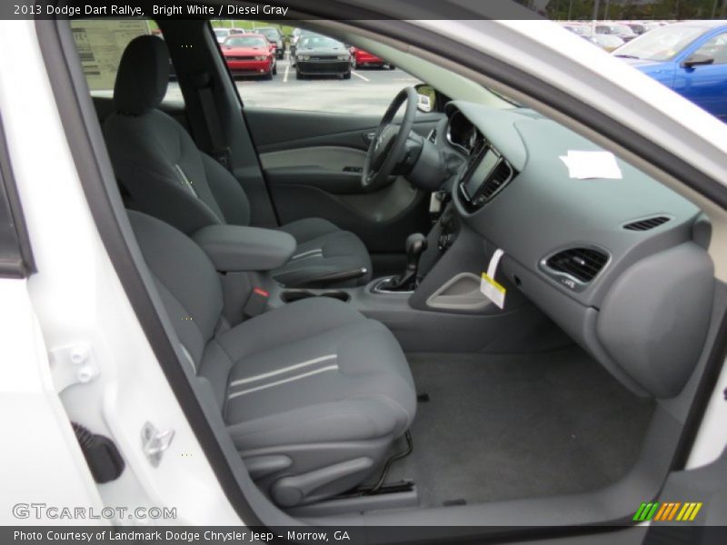 Bright White / Diesel Gray 2013 Dodge Dart Rallye