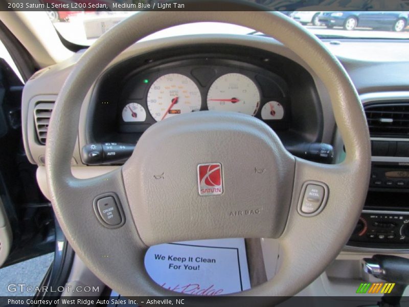 Medium Blue / Light Tan 2003 Saturn L Series L200 Sedan