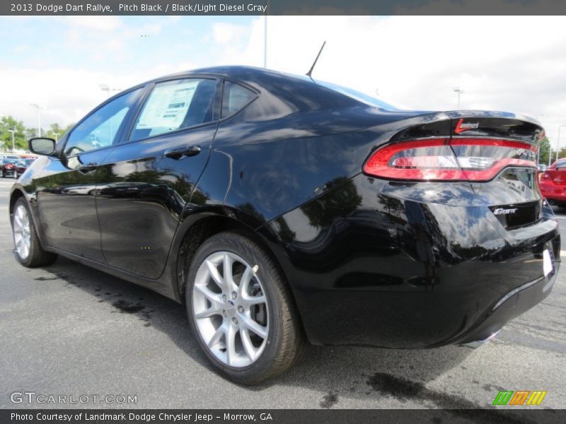 Pitch Black / Black/Light Diesel Gray 2013 Dodge Dart Rallye