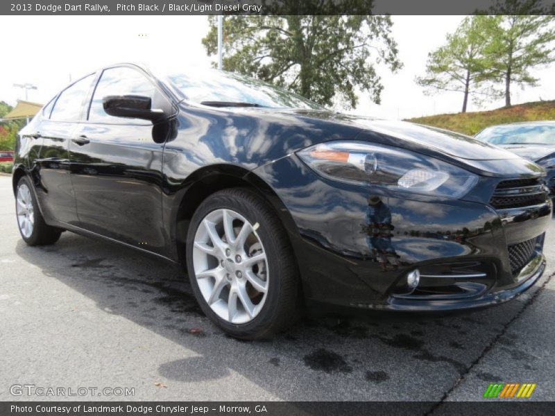 Pitch Black / Black/Light Diesel Gray 2013 Dodge Dart Rallye