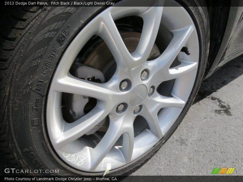 Pitch Black / Black/Light Diesel Gray 2013 Dodge Dart Rallye