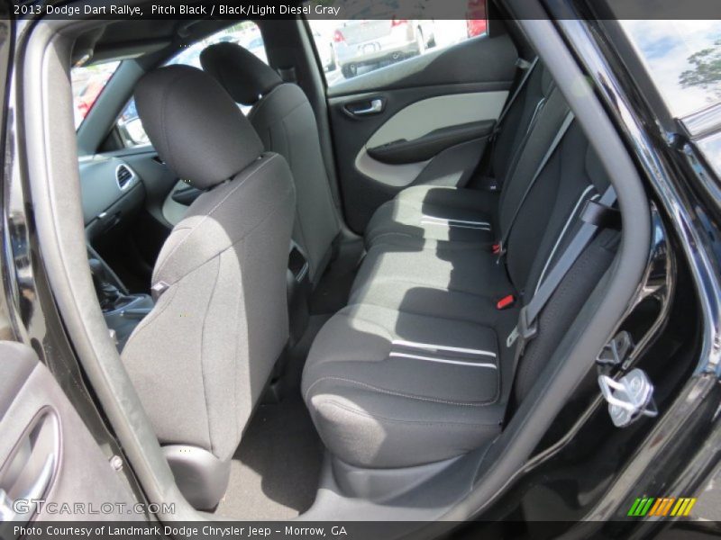 Pitch Black / Black/Light Diesel Gray 2013 Dodge Dart Rallye