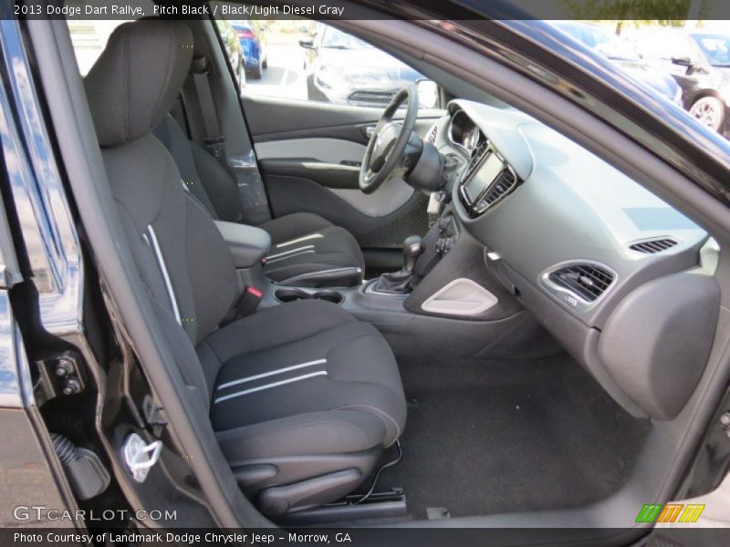 Pitch Black / Black/Light Diesel Gray 2013 Dodge Dart Rallye