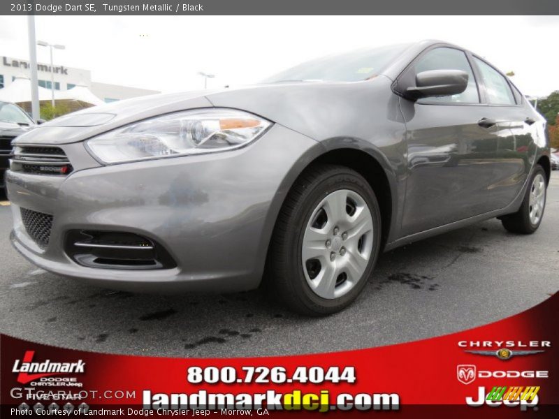 Tungsten Metallic / Black 2013 Dodge Dart SE