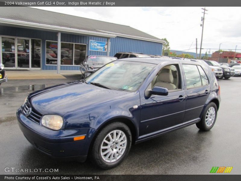 Indigo Blue Metallic / Beige 2004 Volkswagen Golf GLS 4 Door