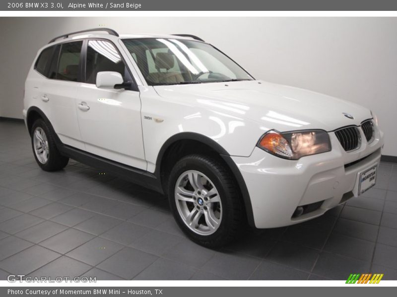 Alpine White / Sand Beige 2006 BMW X3 3.0i