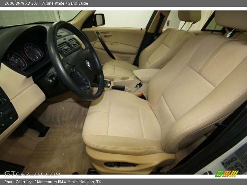 Alpine White / Sand Beige 2006 BMW X3 3.0i