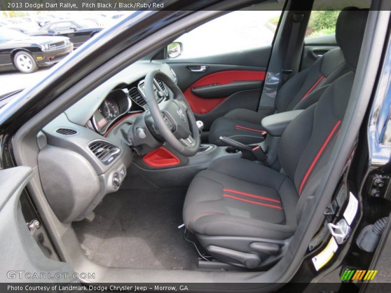  2013 Dart Rallye Black/Ruby Red Interior