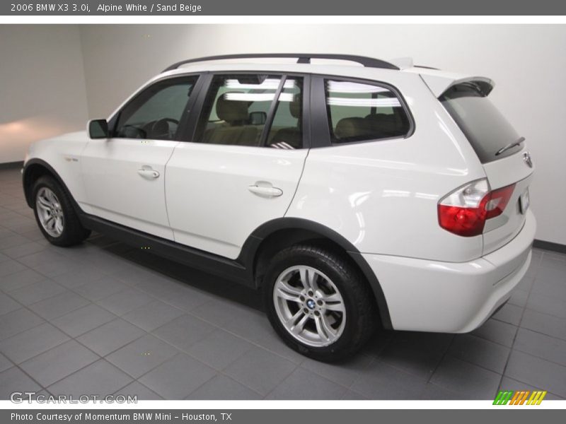 Alpine White / Sand Beige 2006 BMW X3 3.0i
