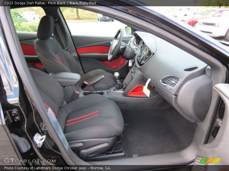  2013 Dart Rallye Black/Ruby Red Interior