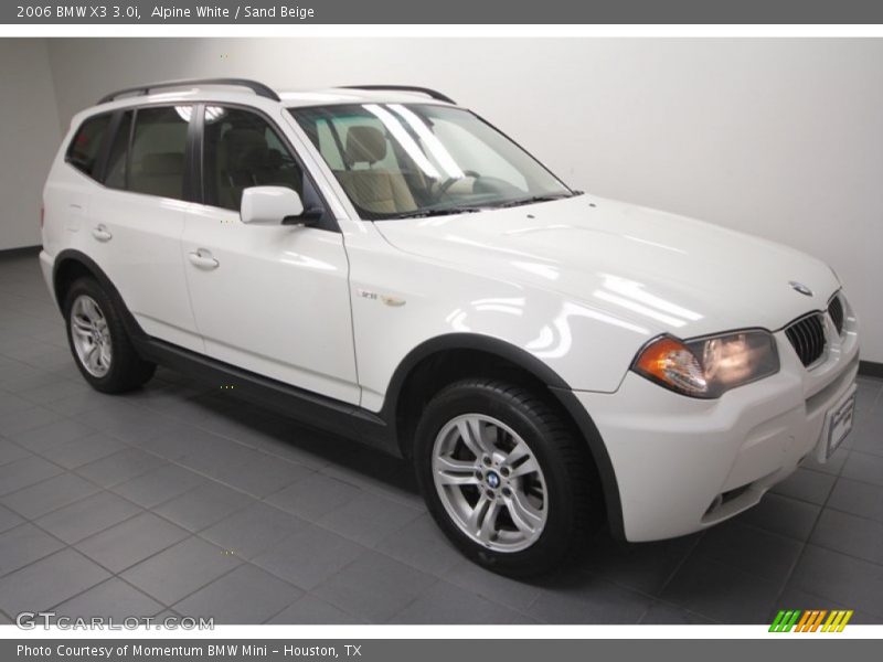 Alpine White / Sand Beige 2006 BMW X3 3.0i