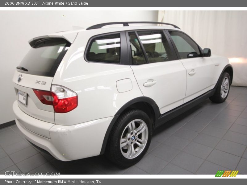 Alpine White / Sand Beige 2006 BMW X3 3.0i