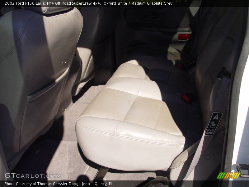 Oxford White / Medium Graphite Grey 2003 Ford F150 Lariat FX4 Off Road SuperCrew 4x4