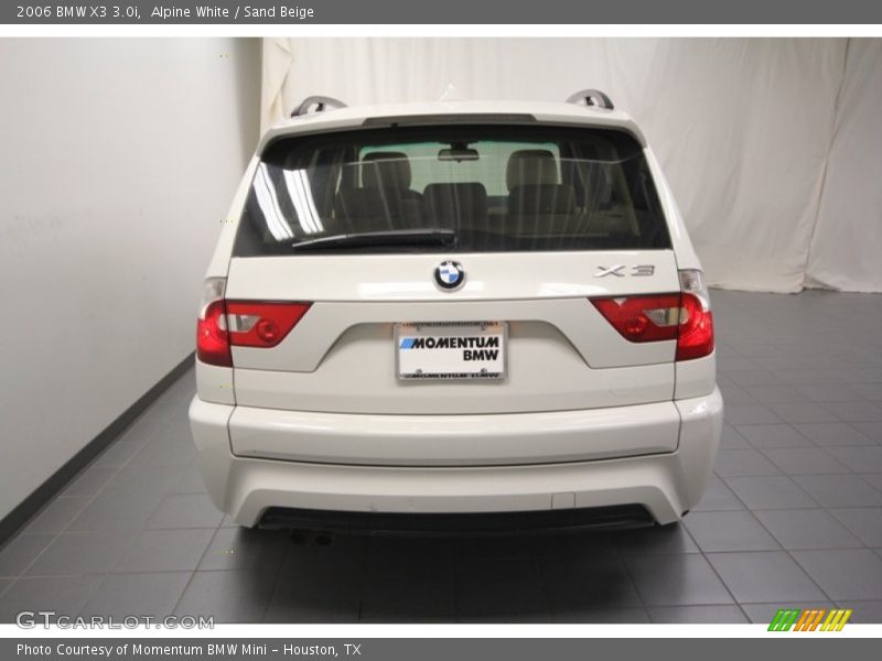 Alpine White / Sand Beige 2006 BMW X3 3.0i
